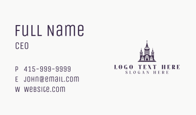 Basilica Cathedral Architecture Business Card Image Preview