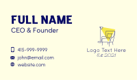 Lamp & Armchair Furniture Business Card Image Preview