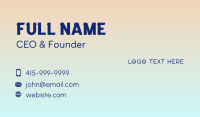 Simple Kiddie Boutique Business Card Preview