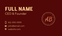 Gold Premium Lettermark Business Card Image Preview
