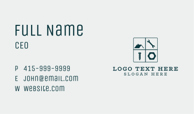 Home Construction Tools Business Card Image Preview