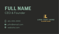 Fast Business Lettermark Business Card Image Preview