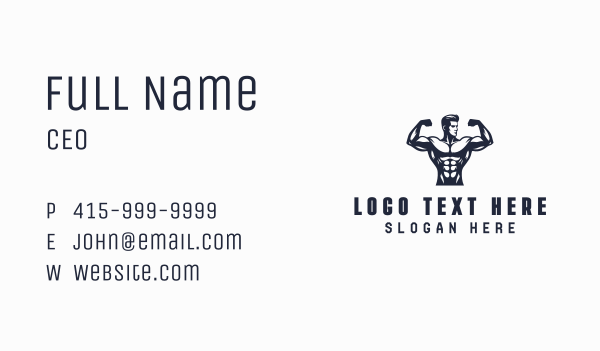 Gym Crossfit Fitness Business Card Design Image Preview