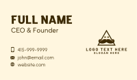 Triangle Mustache Face Business Card Image Preview