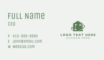 Sports Golf Flag House Business Card Image Preview