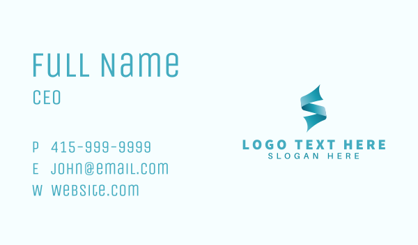 Publishing Media Letter S  Business Card Design Image Preview