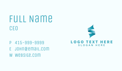 Publishing Media Letter S  Business Card Image Preview