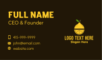Lemon Juice Pulp Business Card Image Preview