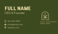 Marijuana Leaf Plantation Business Card Image Preview