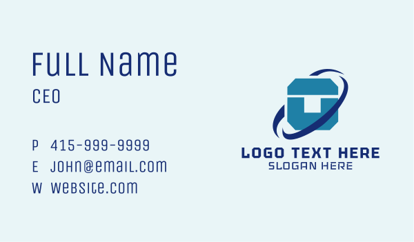 Tech Company Letter O Business Card Design Image Preview
