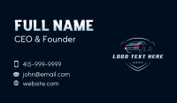 Automotive Detailing Dealership Business Card Preview