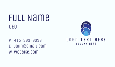 Ocean Waves Surf  Business Card Image Preview