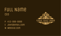 Elegant Coffee Bean Cafe Business Card Image Preview