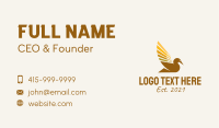 Farm Duck Animal  Business Card Image Preview