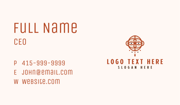 Mayan Ritual Mask  Business Card Design Image Preview