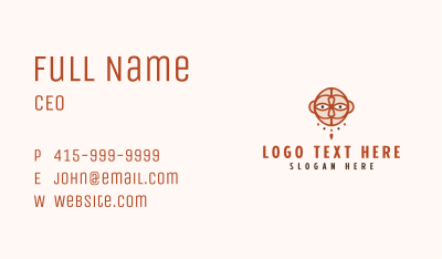 Mayan Ritual Mask  Business Card Image Preview