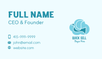 Blue Cloud Bird Business Card Image Preview