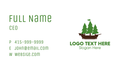 Nautical Forest Business Card Image Preview