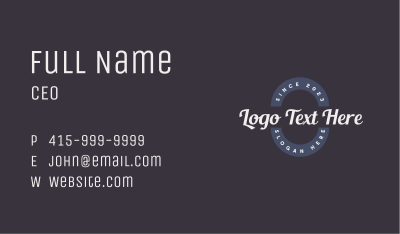 Classic Stylish Apparel Business Card Image Preview