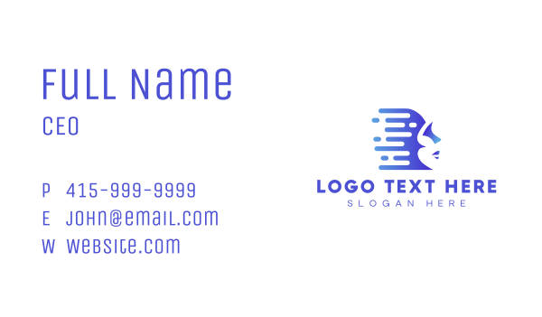Technology Artificial Intelligence Human Business Card Design Image Preview