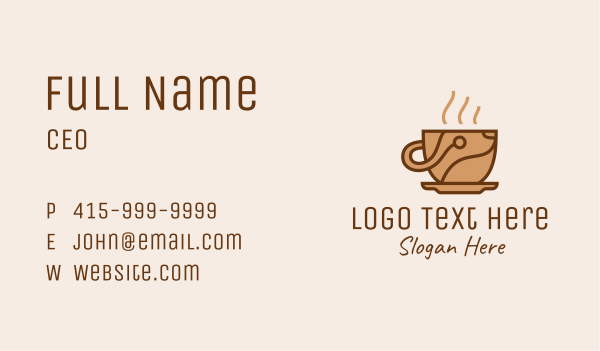 Coffee Maker Tech  Business Card Design Image Preview