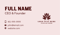 Yoga Lotus Petals  Business Card Image Preview