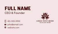 Yoga Lotus Petals  Business Card Design