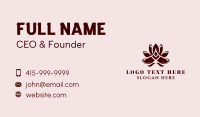 Yoga Lotus Petals  Business Card Preview