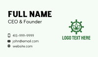 Green Marijuana Helm  Business Card Image Preview