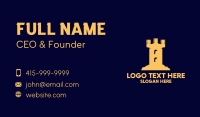 Film Castle Tower Business Card Design