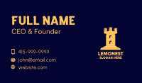 Film Castle Tower Business Card Design