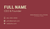 Fun Outlined Wordmark Business Card Image Preview