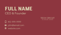 Fun Outlined Wordmark Business Card Image Preview