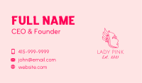 Phoenix Lady Line Art Business Card Image Preview