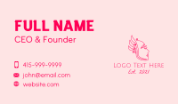 Phoenix Lady Line Art Business Card Image Preview