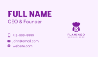 Purple Puppy Chef Business Card Image Preview