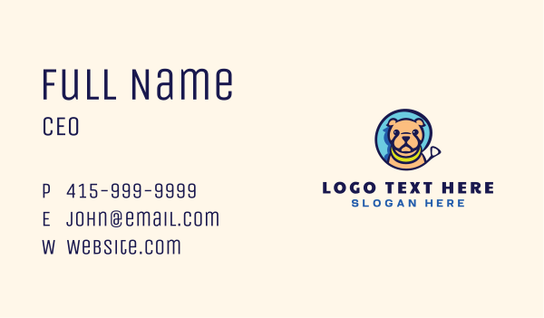 Pet Dog Leash  Business Card Design Image Preview