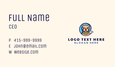 Pet Dog Leash  Business Card Image Preview