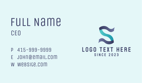 Digital Software Letter S Business Card Design Image Preview