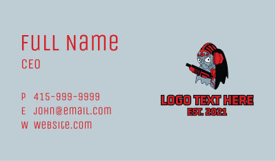 Shooting Game Avatar Business Card