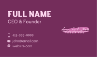 Signature Paintbrush Company Business Card Image Preview
