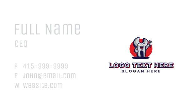 Spanner Mechanic Tool  Business Card Design Image Preview