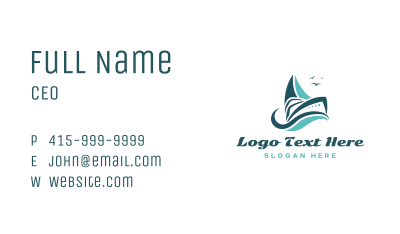Marine Boat Yacht Business Card Image Preview