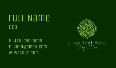 Intricate Nature Ornament  Business Card Image Preview