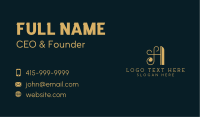 Golden Hotel Boutique Business Card Image Preview