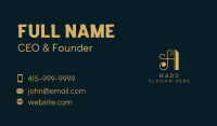 Golden Hotel Boutique Business Card Image Preview