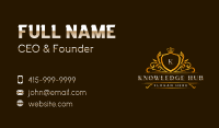 Elegant Crown Crest Business Card Image Preview