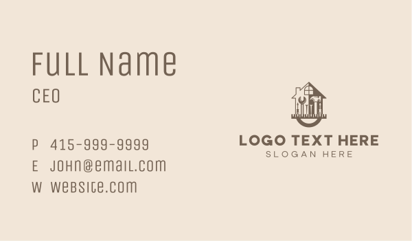 Home Construction Tools Business Card Design Image Preview