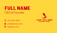 Red Flying Dragon  Business Card Design