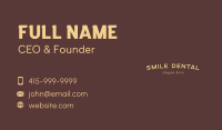 Retro Fashion Wordmark  Business Card Image Preview